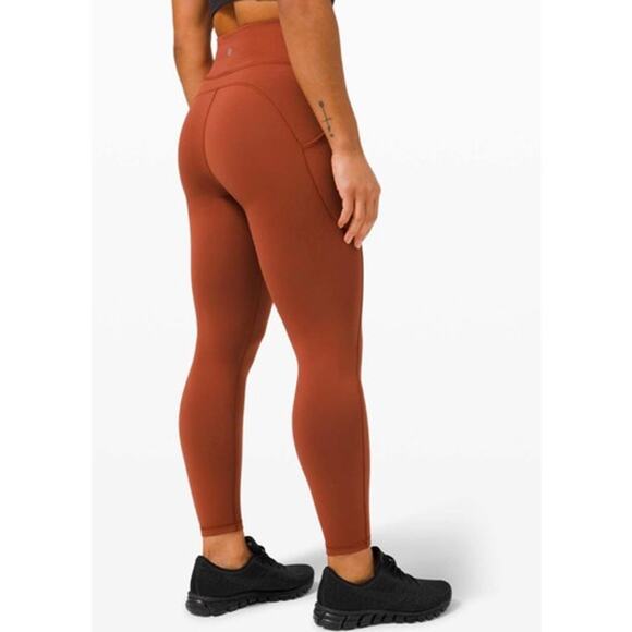 Lululemon Invigorate High Rise Tight 28" Dark Terracotta Size 4 - Picture 9 of 9